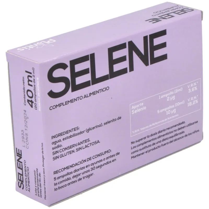 Selene (selenio) 20 amp. | Farmacia Barata