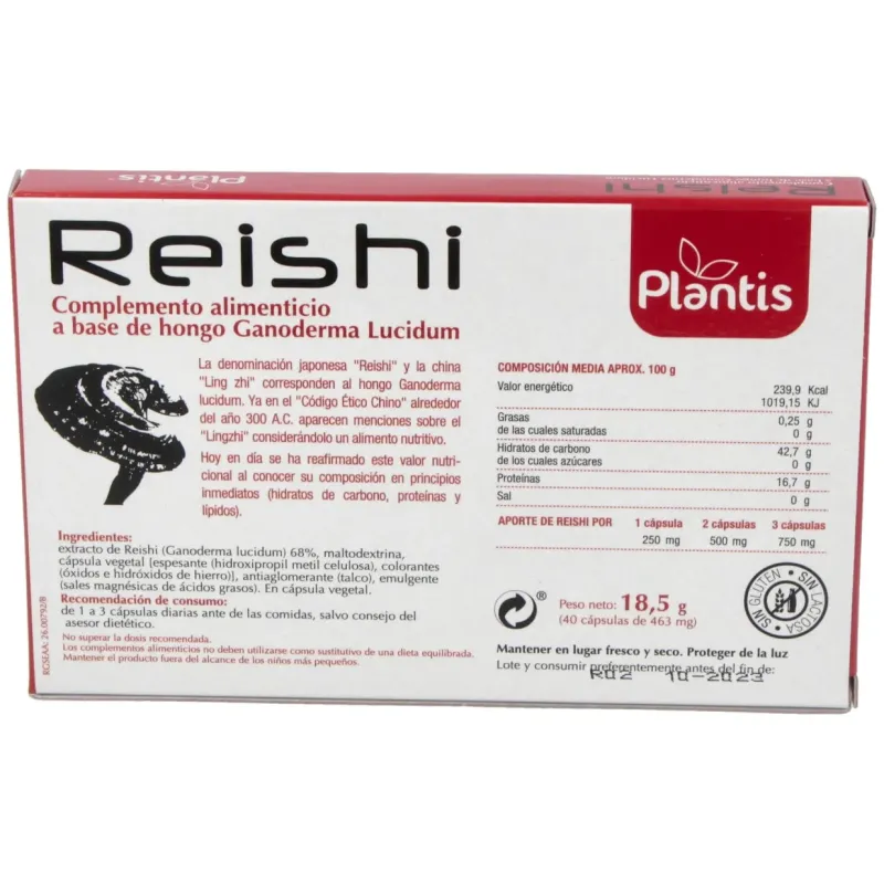 Reishi hongo 40cap. | Farmacia Barata Reishi hongo 40cap. | Farmacia Barata