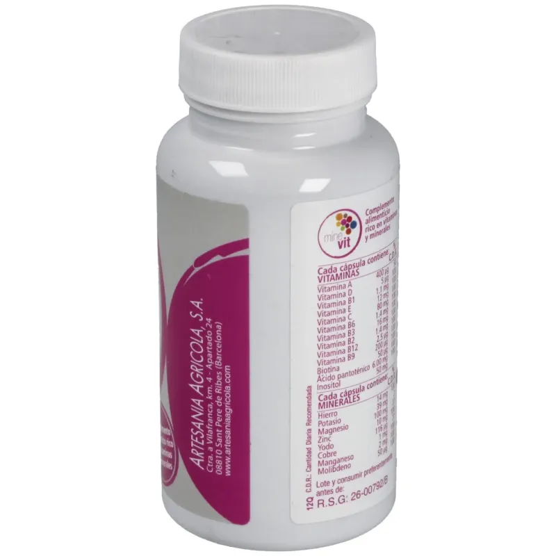 Artesania agrícola minevit 60caps | Farmacia Barata
