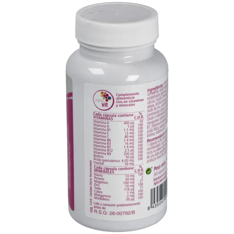 Artesania agrícola minevit 60caps | Farmacia Barata