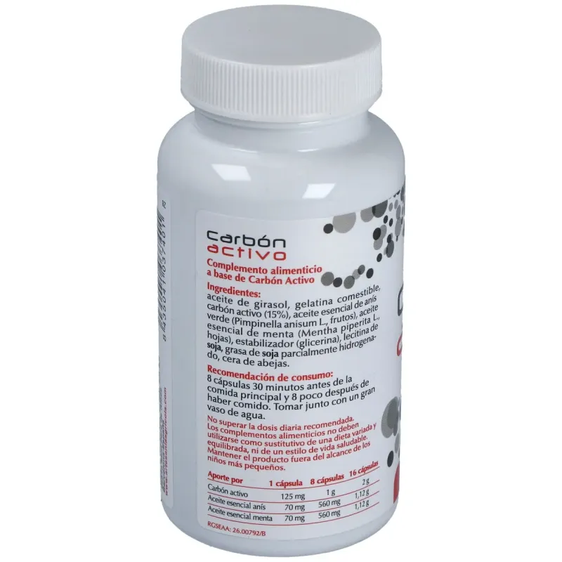 Carbon activo plantis 60cap. | Farmacia Barata