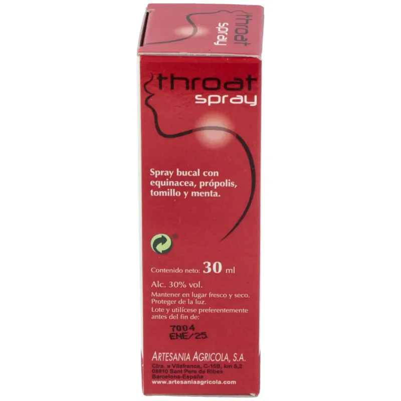 Artesania agricola throat spray propolis 30ml | Farmacia Barata Artesania agricola throat spray propolis 30ml | Farmacia Barata