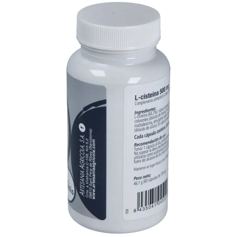 L-cisteina 60 cápsulas 500mg por cápsula | Farmacia Barata L-cisteina 60 cápsulas 500mg por cápsula | Farmacia Barata
