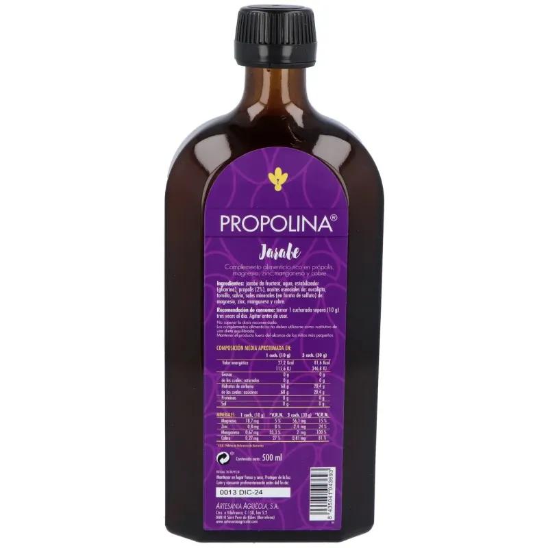 Artesania agricola propolina jarabe 500ml | Farmacia Barata Artesania agricola propolina jarabe 500ml | Farmacia Barata