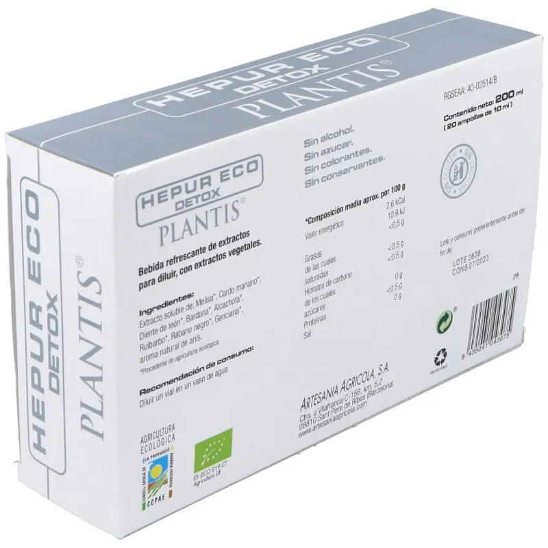 Plantis hepur eco detox 20 viales | Farmacia Barata Plantis hepur eco detox 20 viales | Farmacia Barata
