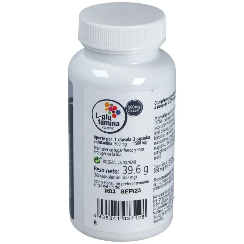 Glutamina 60cap. | Farmacia Barata