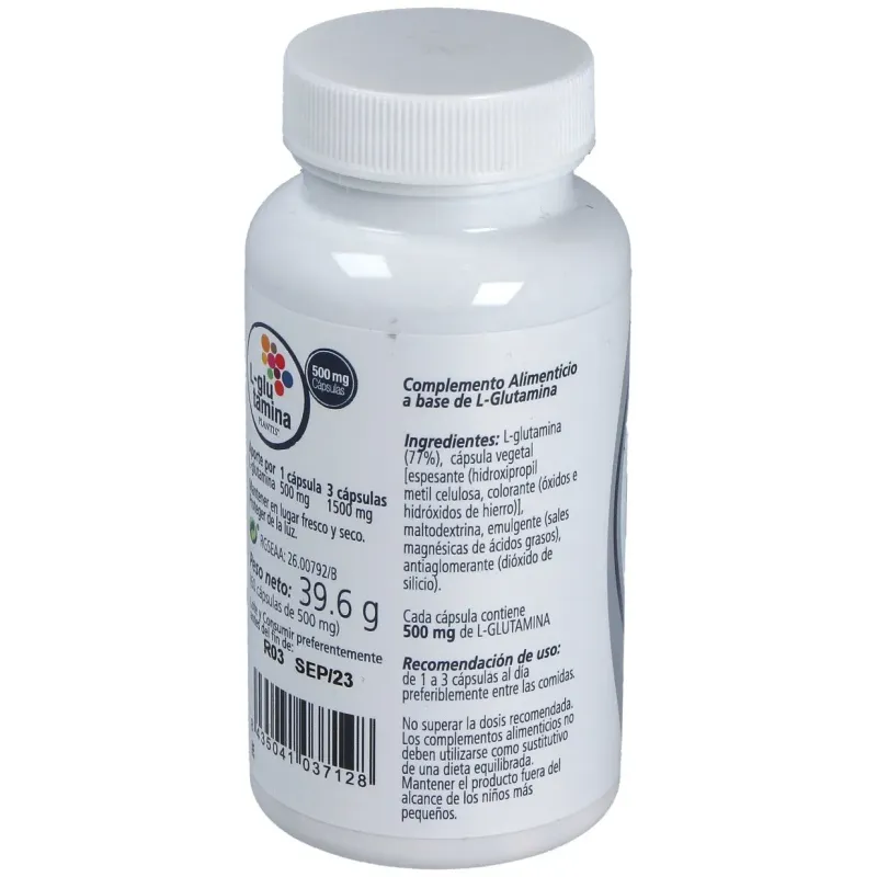 Glutamina 60cap. | Farmacia Barata