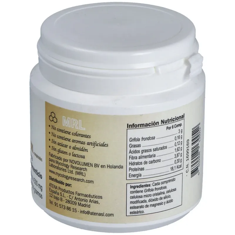 Maitake-mrl 500mg. 90comp. | Farmacia Barata Maitake-mrl 500mg. 90comp. | Farmacia Barata