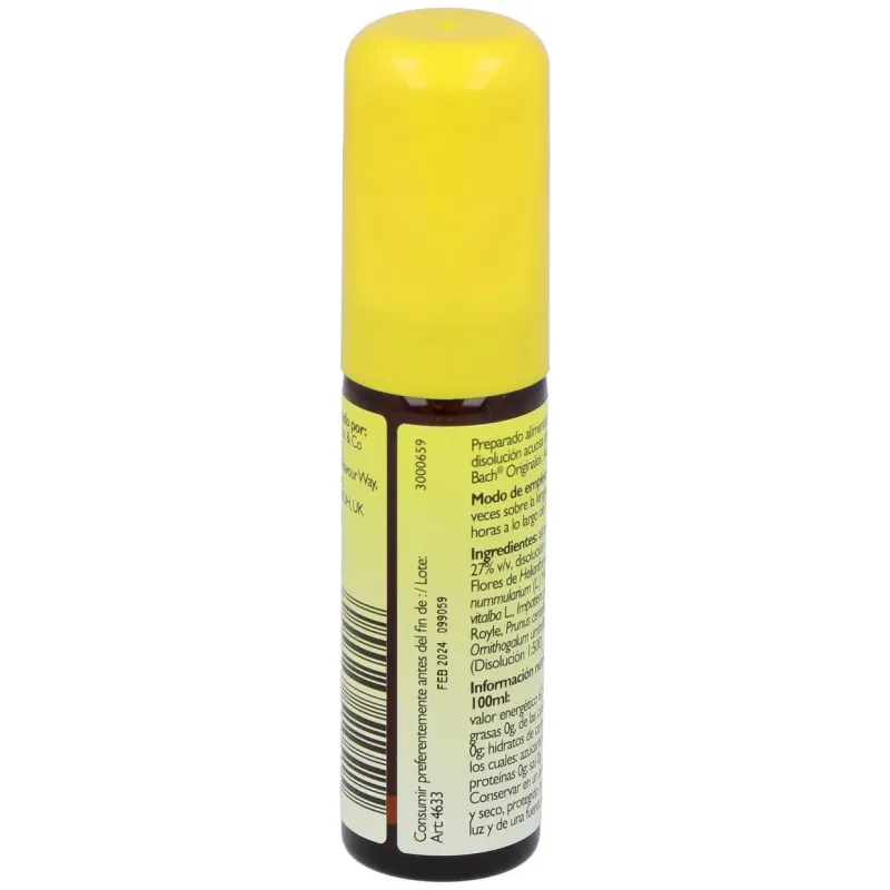Rescue spray 20ml. flores bach | Farmacia Barata