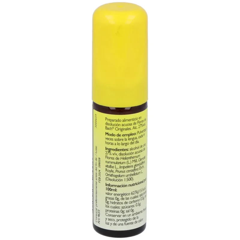 Rescue spray 20ml. flores bach | Farmacia Barata