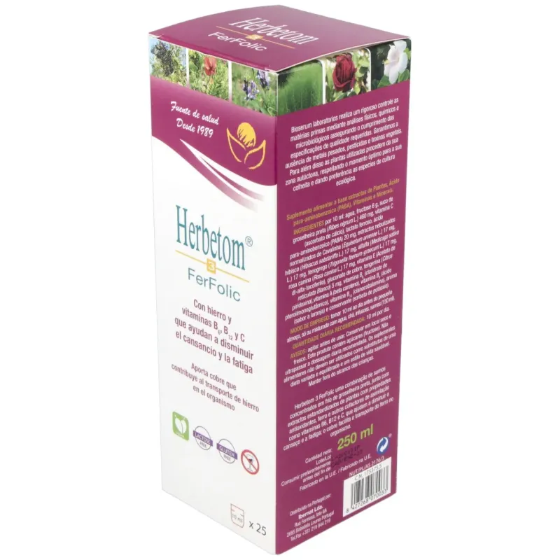 Bioserum herbetom 3 ff hierro 250ml | Farmacia Barata