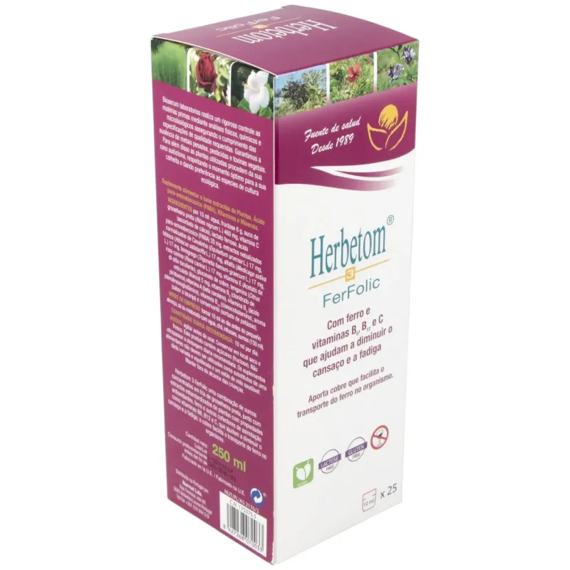 Bioserum herbetom 3 ff hierro 250ml | Farmacia Barata