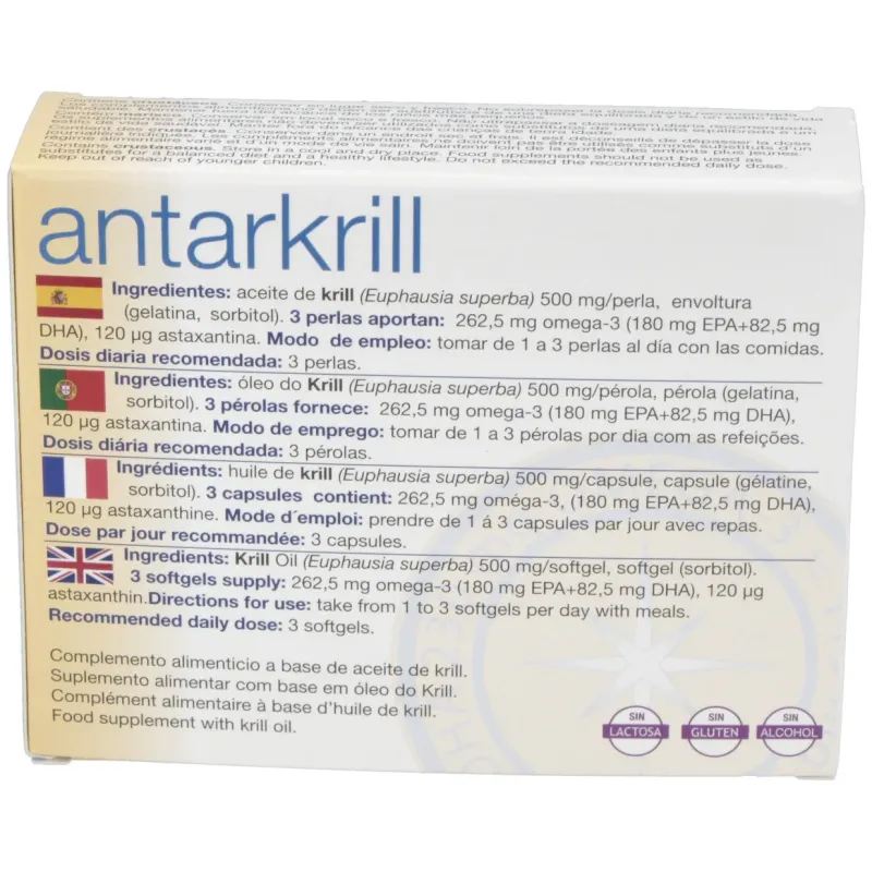 Antarkrill aceite de krill 60 perlas | Farmacia Barata Antarkrill aceite de krill 60 perlas | Farmacia Barata