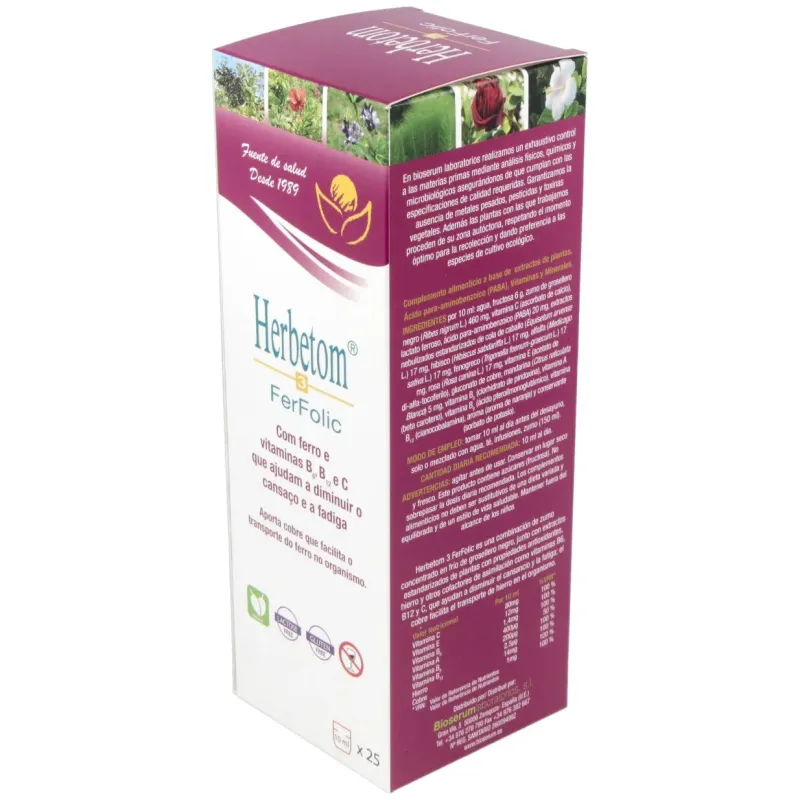 Bioserum herbetom 3 ff hierro 250ml | Farmacia Barata