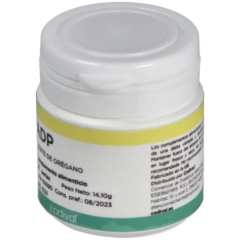 Codival adp orégano emulsión 60 perlas | Farmacia Barata
