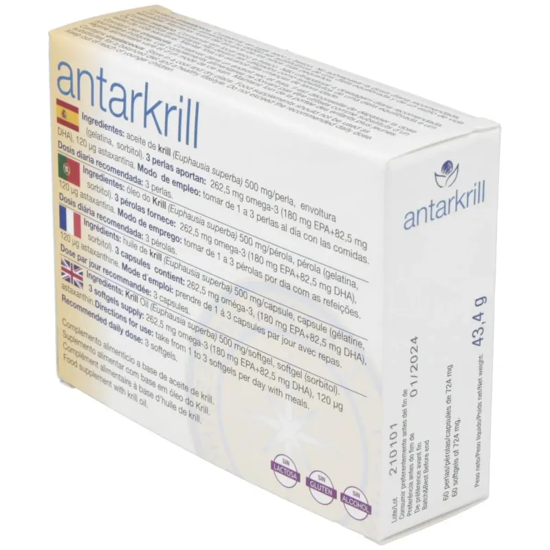 Antarkrill aceite de krill 60 perlas | Farmacia Barata Antarkrill aceite de krill 60 perlas | Farmacia Barata