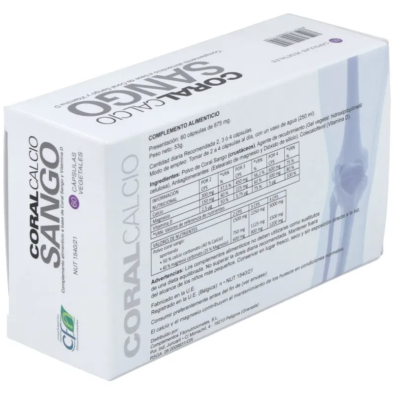 Cfn coral calcio sango 60caps | Farmacia Barata Cfn coral calcio sango 60caps | Farmacia Barata