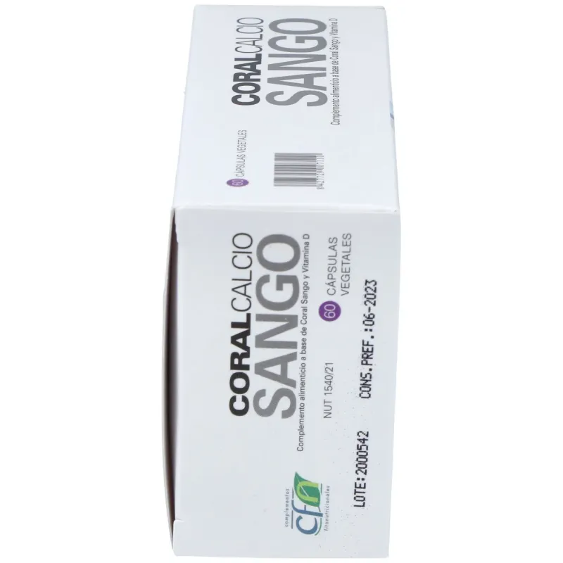 Cfn coral calcio sango 60caps | Farmacia Barata Cfn coral calcio sango 60caps | Farmacia Barata