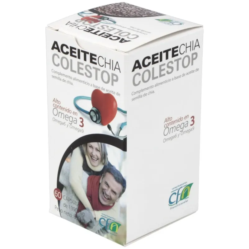 Aceite chia colestop (salvia hispanica) 60perlas | Farmacia Barata Aceite chia colestop (salvia hispanica) 60perlas | Farmacia Barata