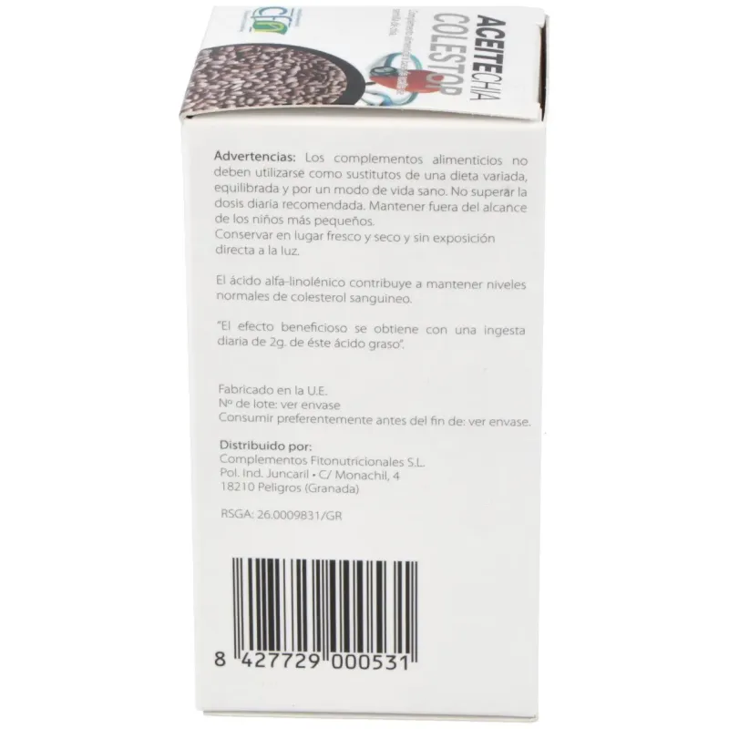 Aceite chia colestop (salvia hispanica) 60perlas | Farmacia Barata Aceite chia colestop (salvia hispanica) 60perlas | Farmacia Barata