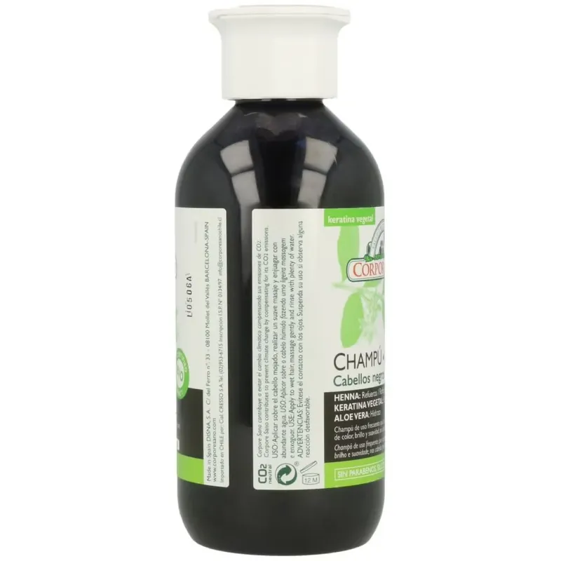 Corpore sano champu henna negro 300 ml | Farmacia Barata