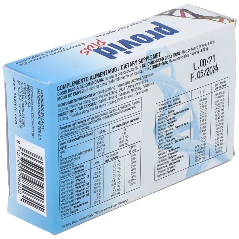Enzi-bio provid plus 30caps | Farmacia Barata