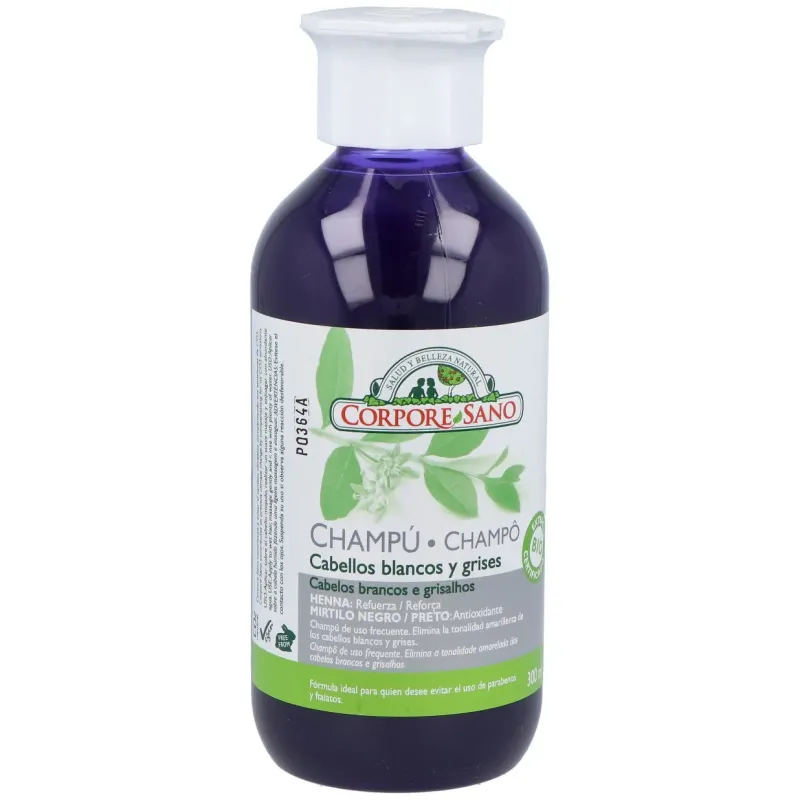 Corpore sano champú henna cabellos blancos 300ml | Farmacia Barata Corpore sano champú henna cabellos blancos 300ml | Farmacia Barata