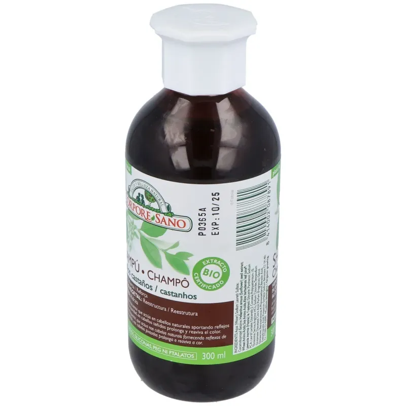 Corpore sano champu cabellos castaño 300m bio | Farmacia Barata