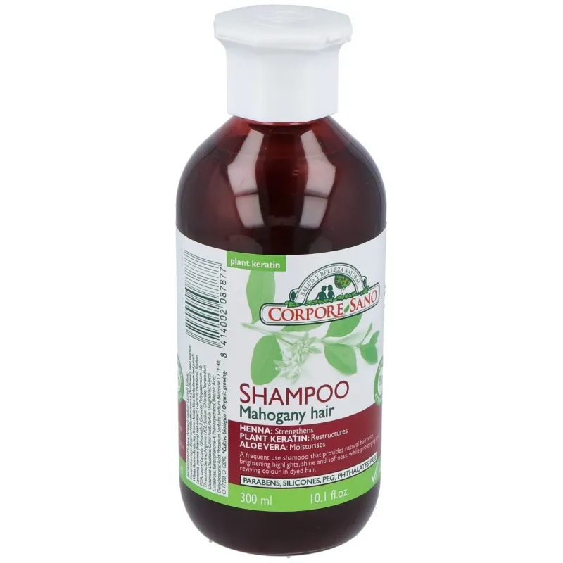 Corpore sano champu cabellos caoba 300 ml bio | Farmacia Barata