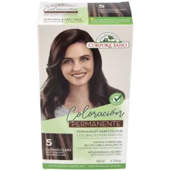 Corpore sano tinte permanente nº 5 castaño claro 140ml