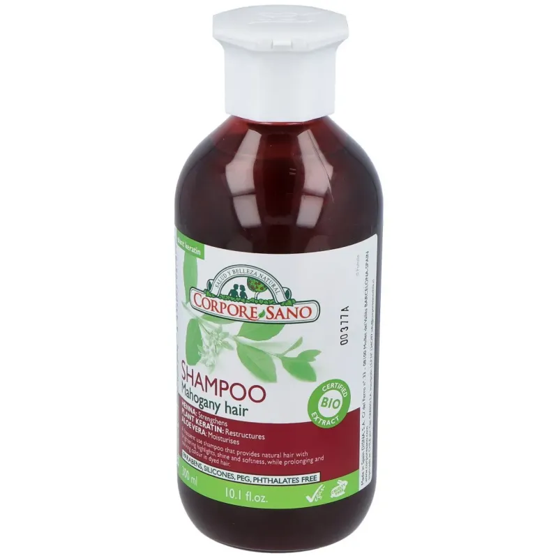 Corpore sano champu cabellos caoba 300 ml bio | Farmacia Barata