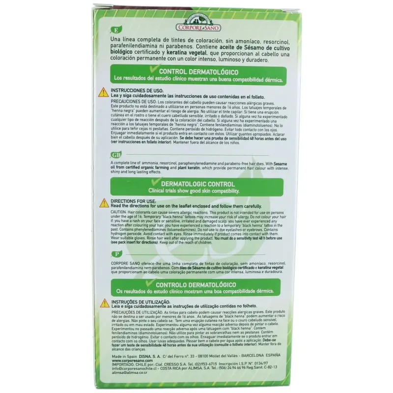 Corpore sano tinte 5.5 caoba | Farmacia Barata Corpore sano tinte 5.5 caoba | Farmacia Barata