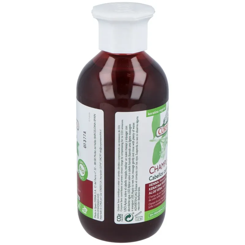 Corpore sano champu cabellos caoba 300 ml bio | Farmacia Barata