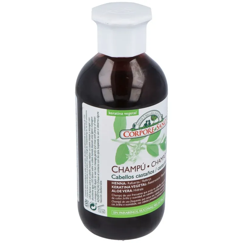 Corpore sano champu cabellos castaño 300m bio | Farmacia Barata
