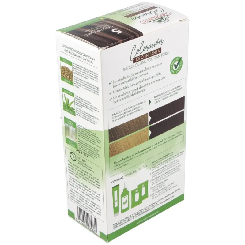 Corpore sano tinte permanente nº 5 castaño claro 140ml | Farmacia Barata Corpore sano tinte permanente nº 5 castaño claro 140ml | Farmacia Barata