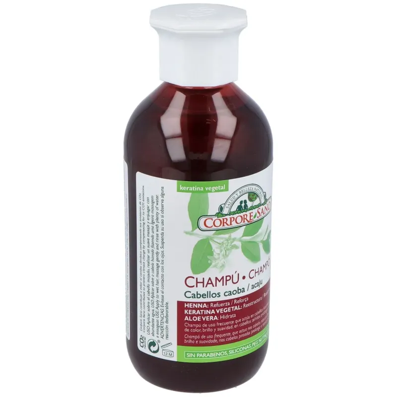 Corpore sano champu cabellos caoba 300 ml bio | Farmacia Barata
