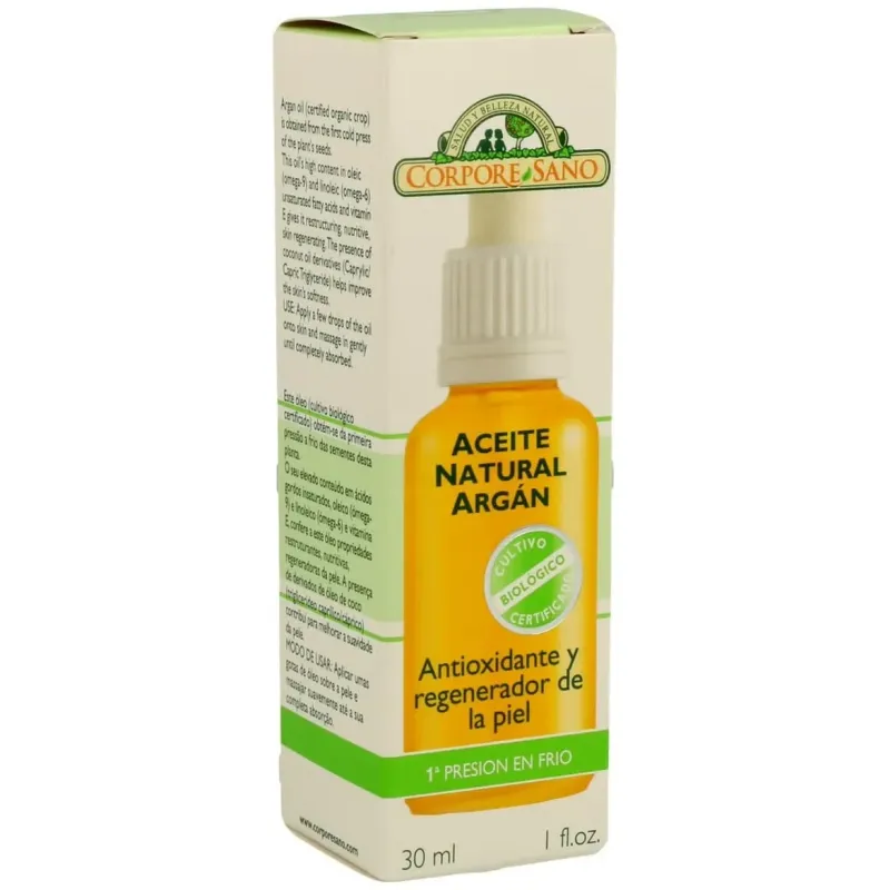 Corpore sano aceite natural argán 30ml | Farmacia Barata