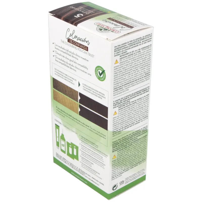 Corpore sano tinte permanente nº 5 castaño claro 140ml | Farmacia Barata Corpore sano tinte permanente nº 5 castaño claro 140ml | Farmacia Barata
