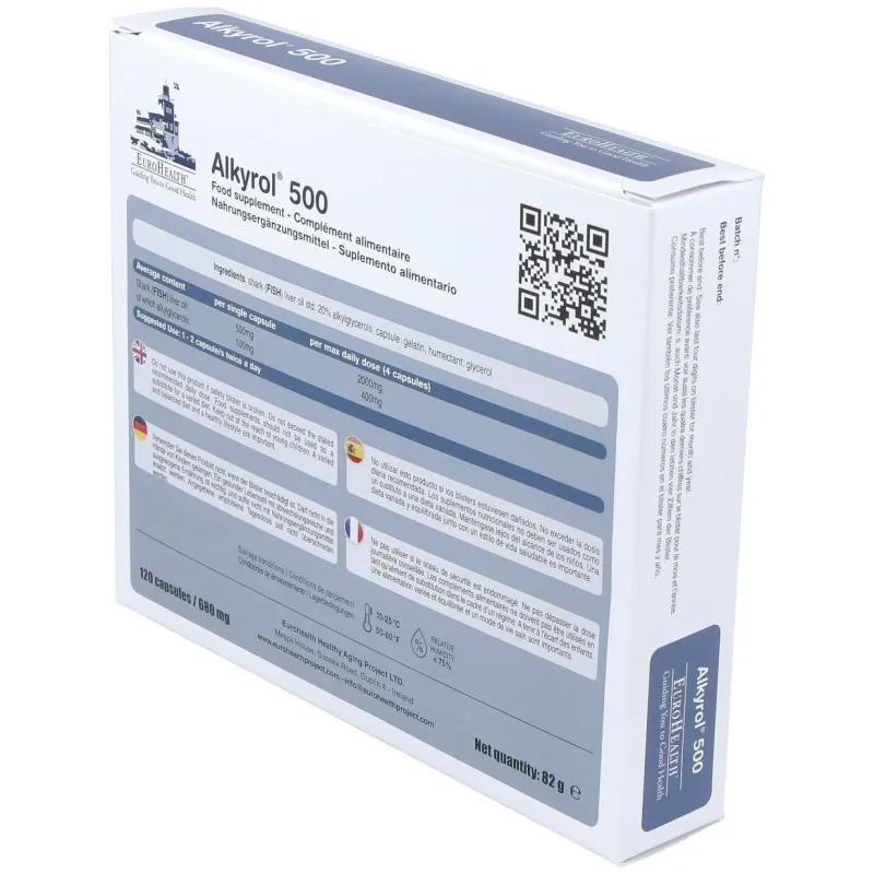 Eurohealth alkyrol 500mg 120caps | Farmacia Barata
