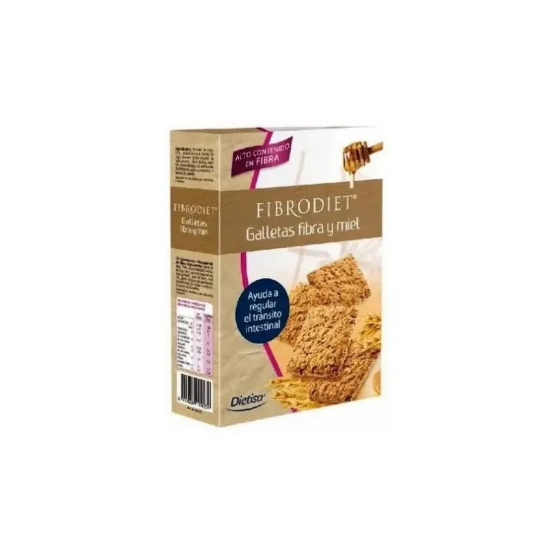 Dietisa fibrodiet galletas fibra miel 400g | Farmacia Barata
