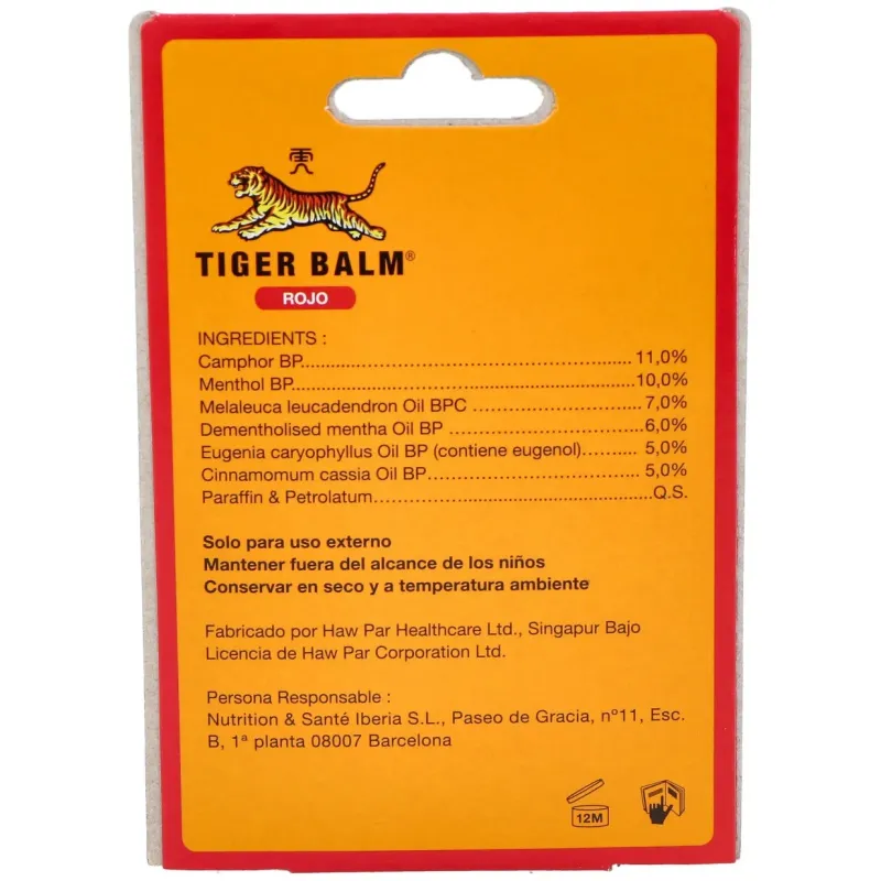 Balsamo tigre rojo 19gr. | Farmacia Barata