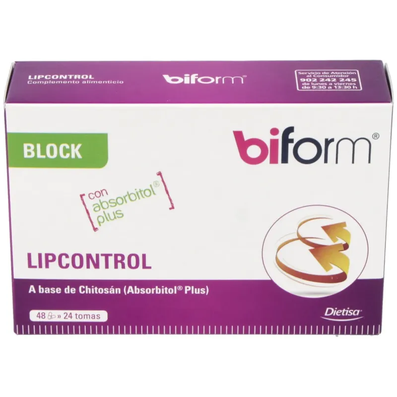 Biform chitosan plus (lipocontrol) 48cap | Farmacia Barata