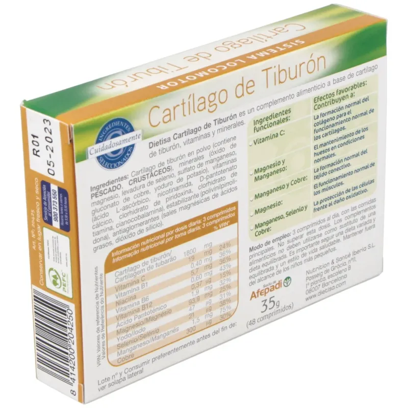 Cartilago de tiburon (ideceron) 48comp. | Farmacia Barata Cartilago de tiburon (ideceron) 48comp. | Farmacia Barata