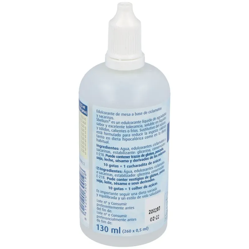 Sbelium edulcorante (endulzante) dietisetas 130ml | Farmacia Barata Sbelium edulcorante (endulzante) dietisetas 130ml | Farmacia Barata
