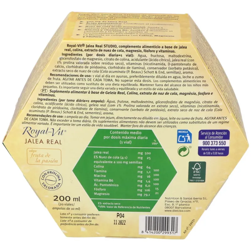 Jalea real royal vit studio (memoria) 20amp | Farmacia Barata Jalea real royal vit studio (memoria) 20amp | Farmacia Barata