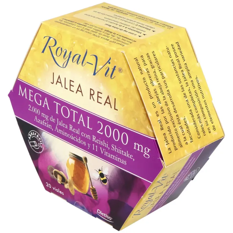 Royal-vit jalea real mega total 2000mg 20 viales | Farmacia Barata Royal-vit jalea real mega total 2000mg 20 viales | Farmacia Barata