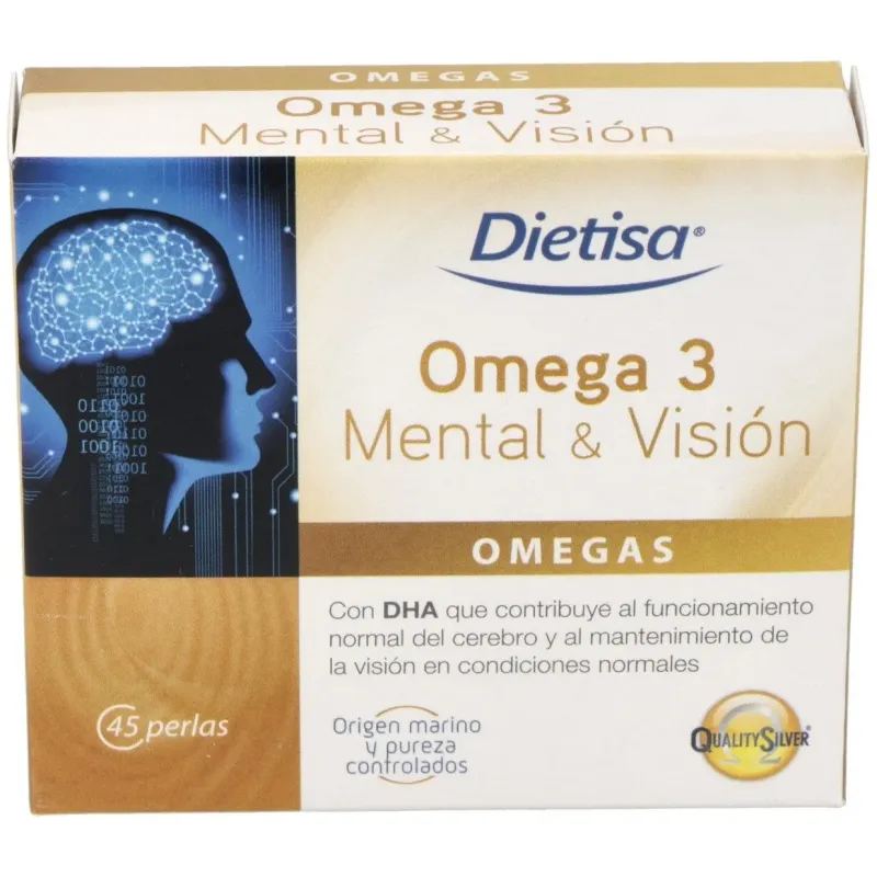 Dietisa omega 3 mental y visión 45 perlas | Farmacia Barata Dietisa omega 3 mental y visión 45 perlas | Farmacia Barata