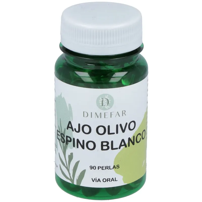 Dimefar ajo+olivo+espino 90 perlas | Farmacia Barata