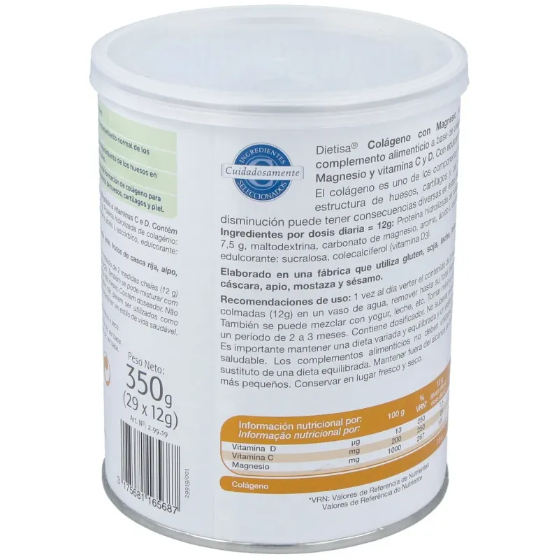 Dietisa colágeno con magnesio 350g | Farmacia Barata Dietisa colágeno con magnesio 350g | Farmacia Barata