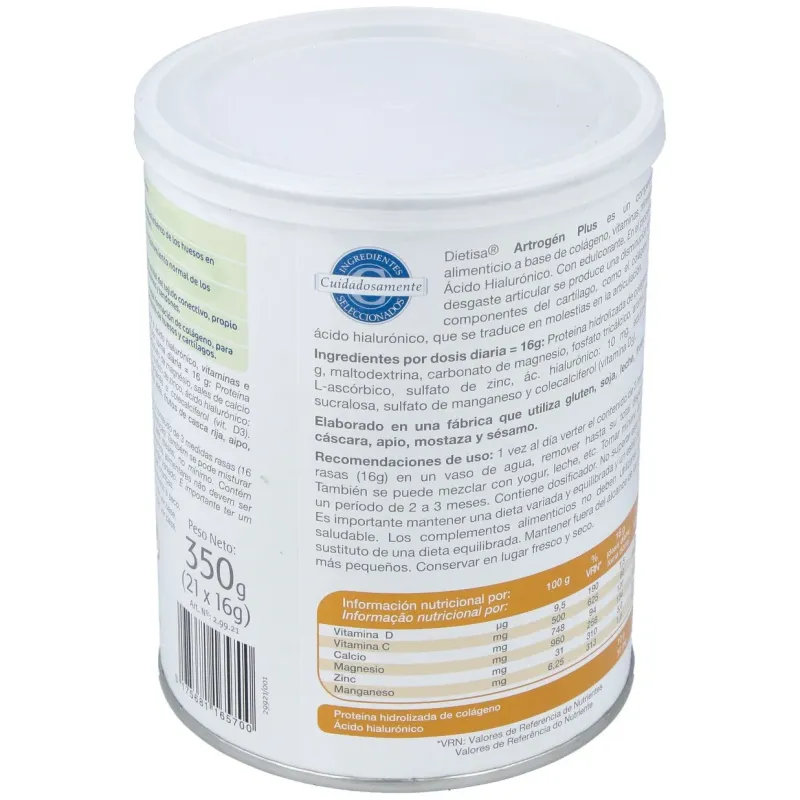 Artrogen plus con acido hialuronico 350g. | Farmacia Barata Artrogen plus con acido hialuronico 350g. | Farmacia Barata